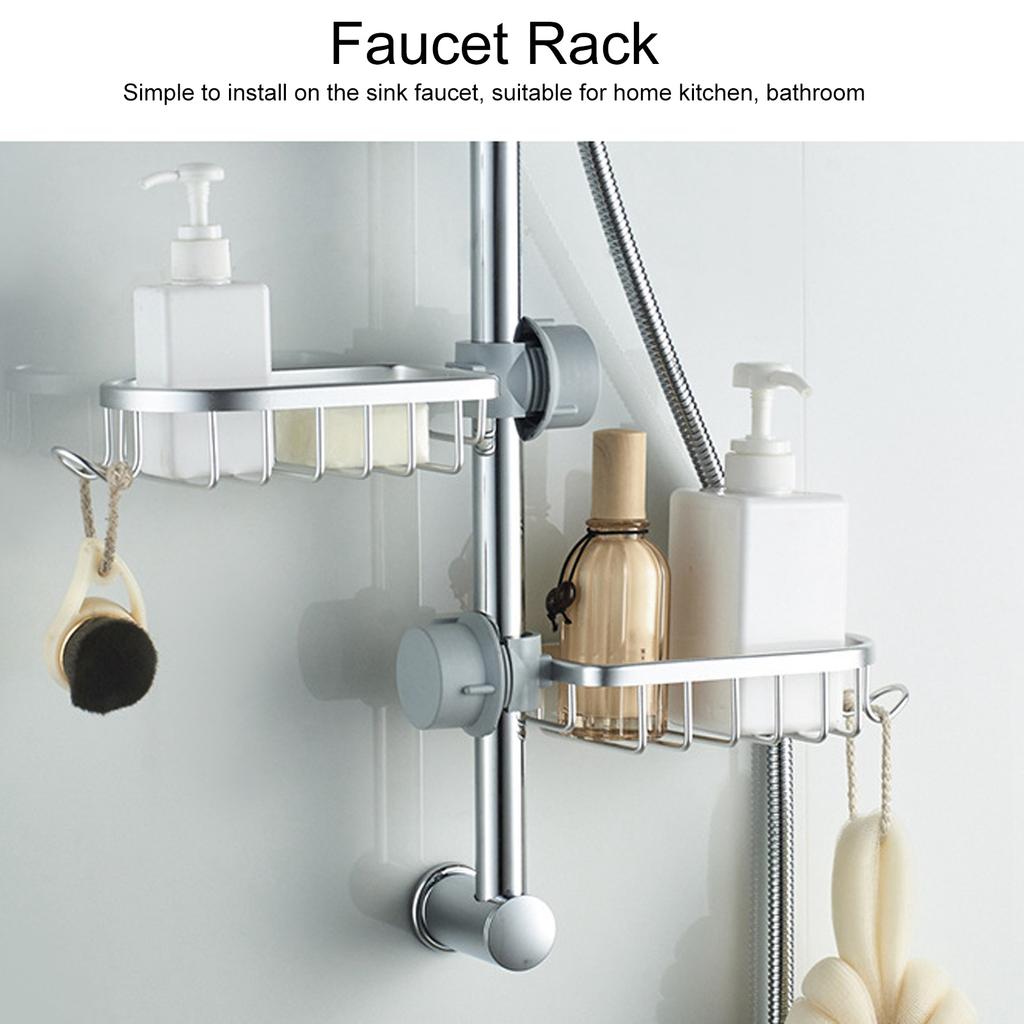Faucet Storage Rack Kitchen Sink Hanging Drain Basket Holder   Bathroom Accessory