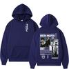 Felpa Grafica Uomo Rapper Poch Mafia Aleman Gera Mx Tour Vintage Oversize Felpa con Cappuccio Y2K Hip Hop Gotica Felpe con Cappuccio