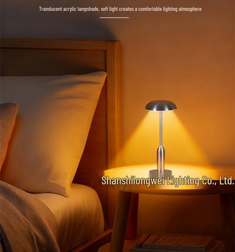 European Style LED Rechargeable Table Lamp - Decorative Night Light for Restaurant & Speakeasy Bars