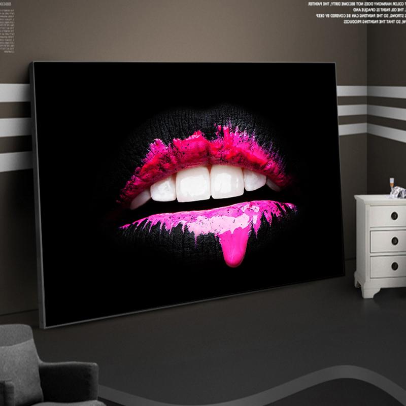 Sexy Lips Canvas Art Posters And Prints Oil Paintings On Canvas Modern Wall Art Pictures For Living Room Wall Decor Cuadros