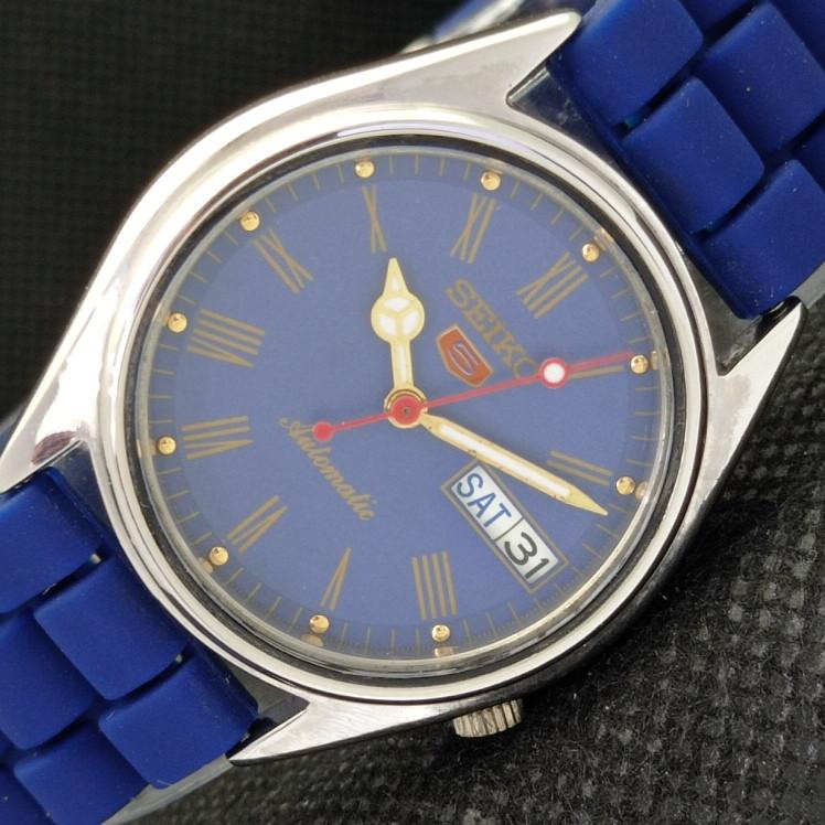 

Б/У винтажные часы SEIKO 5 AUTOMATIC 7S26A JAPAN MENS D/D BLUE WATCH 610d-a318472-9 SKU610d-a318472
