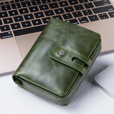 Wallets for Women Genuine Leather Short Bifold Fashion Women's Purses Card Holders Coin Purse Female Bags Women Wallet