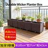 Large Deep 5-Cell Planter Box 185x37x34 Cm Outdoor Vegetable Garden Bed Thick Plastic Raised Container for Balcony Patio