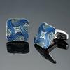 1 Pair Enamel Polishing Retro Pattern Men Cufflinks Electroplating Wear-resistant Shirt Cuff Buttons Clothing Accessories