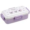 Skater Bento Box 530ml Antybakteryjny Puszysty Dome Lid Dla Kobiet Wyprodukowano w Japonii Sanrio Kuromi Watercolor Cosmetics PFLB6AG
