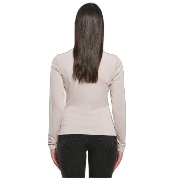 Sweatshirt manches longues à col roulé en modal femme Urban Classics - gris - S