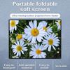 60 Inch Projector Screen 4:3 HD 4K Foldable Portable Double Sided Projection Anti-Crease Movie Screen Curtain with Hooks for Indoor Outdoor Home