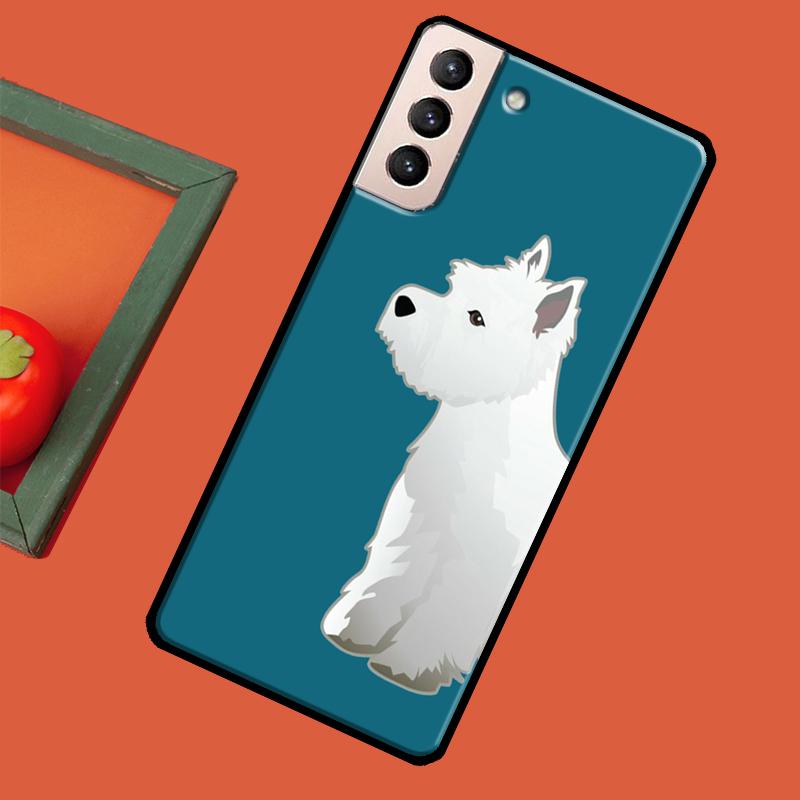 Westie Scottie Scottish Terrier Phone Case For Samsung Galaxy S23 S20 FE S21 Ultra Note 10 S9 S10 Plus Note 20 S22 Ultra Cover