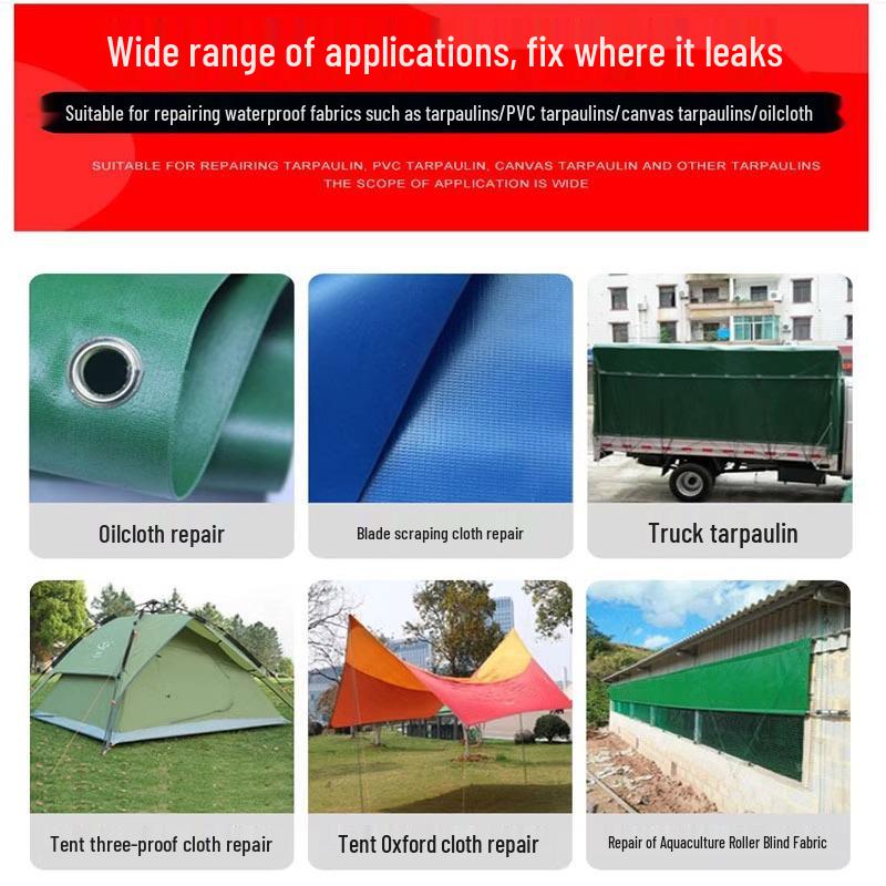 Heavy-Duty Waterproof Adhesive Tape for Tarpaulin or Canvas Repairs