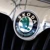 For Skoda 1Pcs Front Hood Emblem 90mm+Rear Badge 80mm Sticker For Skoda Octavia Rapid Kodiaq Karoq Fabia Kamiq Superb Derivative
