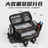Multi-Compartment Fishing Waist Pack With Shoulder Strap - Waterproof Oxford Fabric Tackle Bag Lure Rod Reel Storage