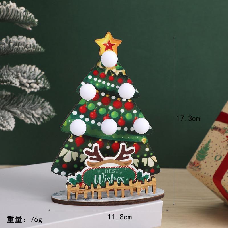 Weihnachtsbaum Tischschmuck Holzhandwerk Weihnachtsthema Restaurant Hotel Tischdekoration