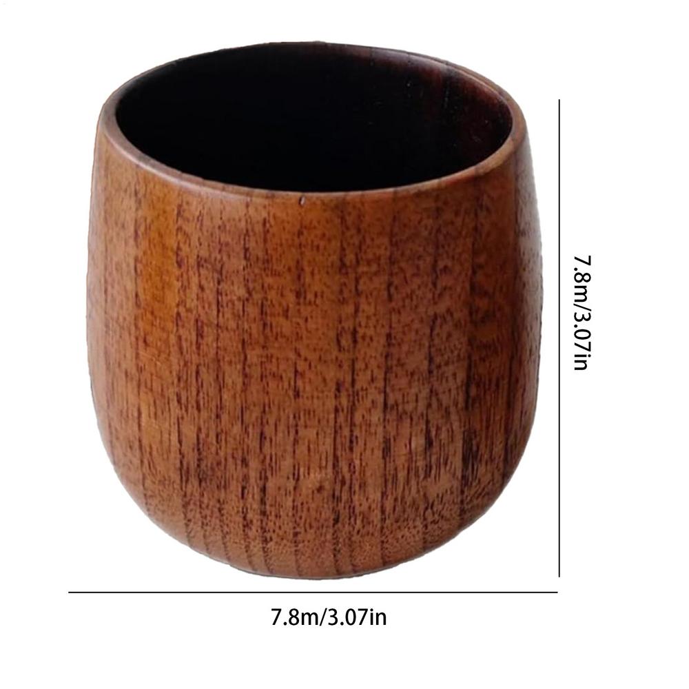 Wooden Whiskey Cup Bourbon Drinking Wooden Cup 2pcs Rustic Vintage Cool Bottle for Birthday Wedding Christmas Travel and Home