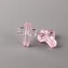 Z51 50PCS Cross Transparent Shape Spacer DIY Texture Jewelry Handmade Bracelet Necklace Decoration Accessories Trend Material