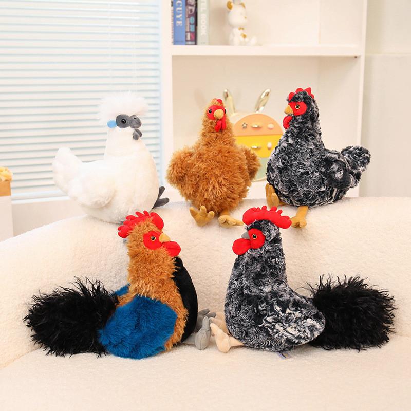 Animal Plush Toy Crows Roosters Kids Gift With Pp Cotton Filling For Playroom Decor