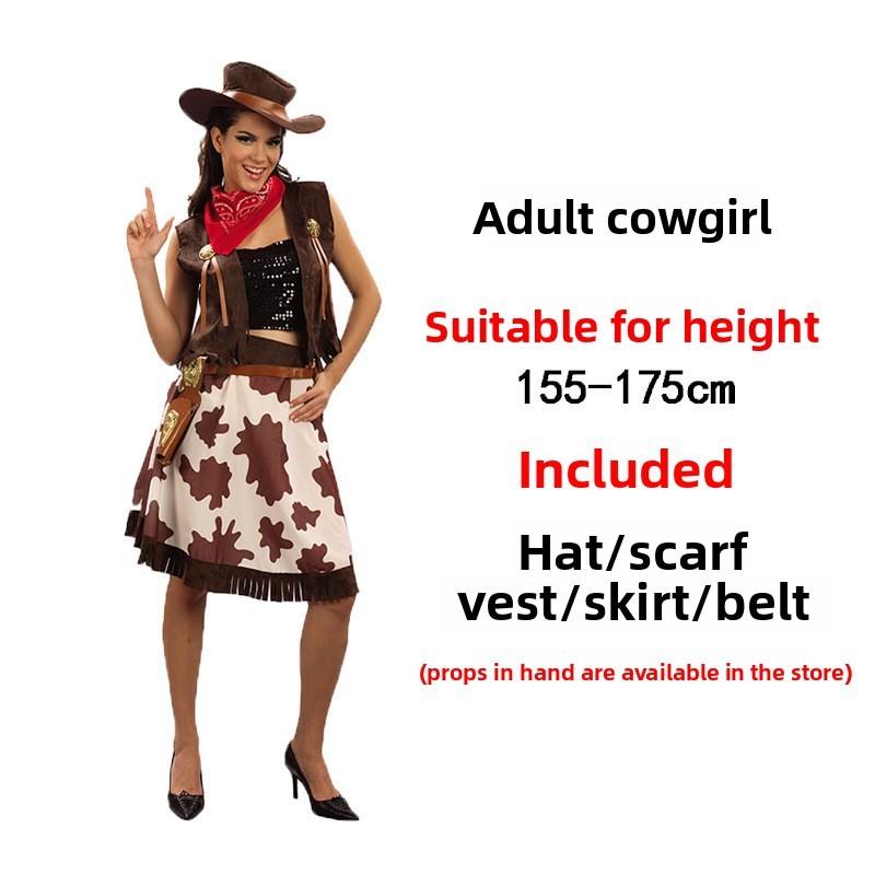 Stylish Western Cowboy Costume For Adults And Kids Perfect For Halloween Parties