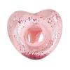 Pink Heart Glitter Inflatable Baby Seat Float