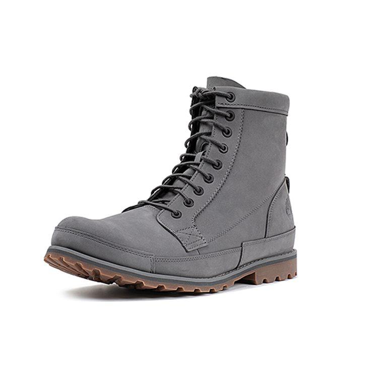 Timberland Earthkeeper Original Leather 6 Inch Wide Fit Boots 'Dark Grey Nubuck' A41C6W