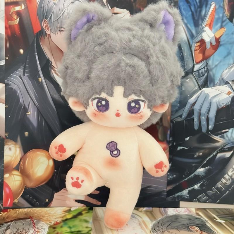 

20см Каваи Голая Хлопковая Кукла Милый Идол Мягкая Кукла Суперзвезда Фигурка Кукла Свет&Ночь Аниме Игровые Периферийные Устройства Коллекция для Поклонников Подарок without skeleton