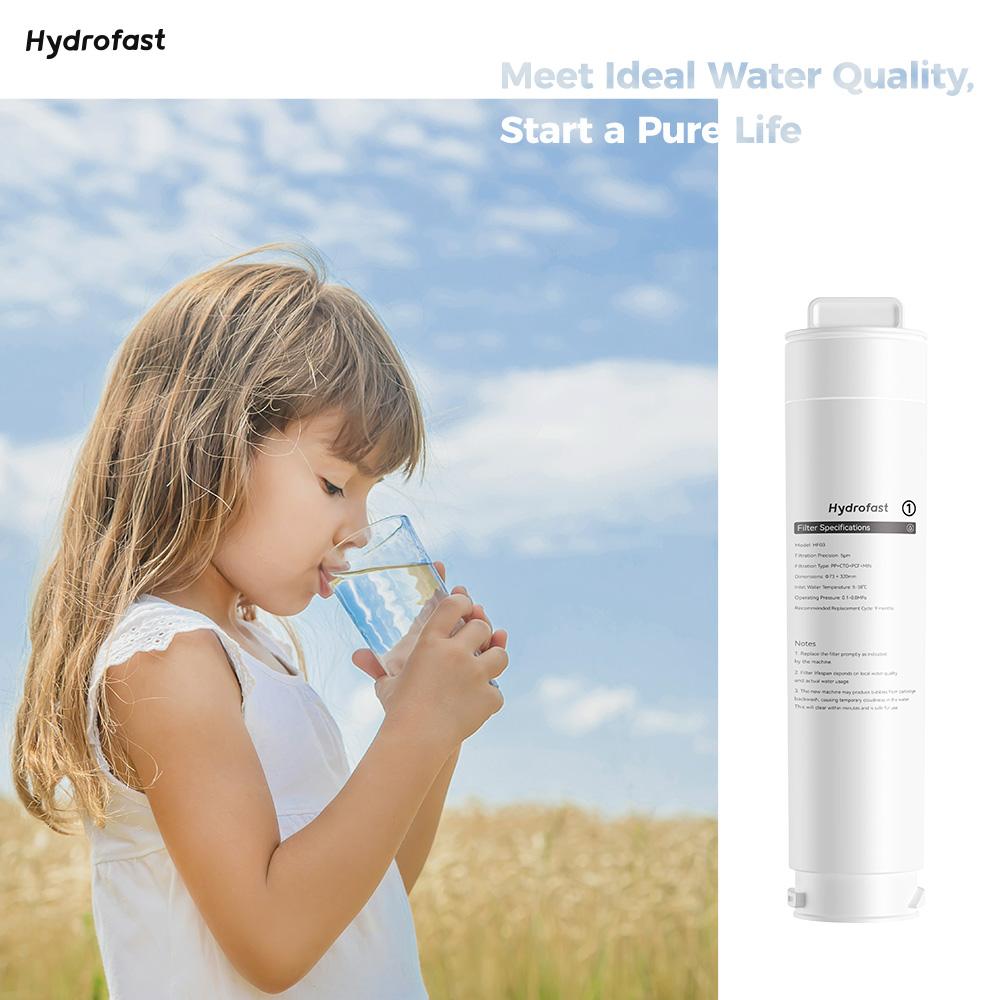 Hydrofast W100 Countertop Water Purifier, 8 Temperatures Hot & Ambient – with HF03 Composite Filter Element for W100