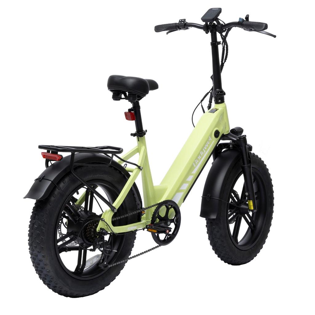 Bodywel F20PRO 20 Inch All Terrain Snow Electric Bicycle 500W Brushless Motor 48V18Ah Battery Outdoor E-Bike With 130 Kilometer Ultra Long Range