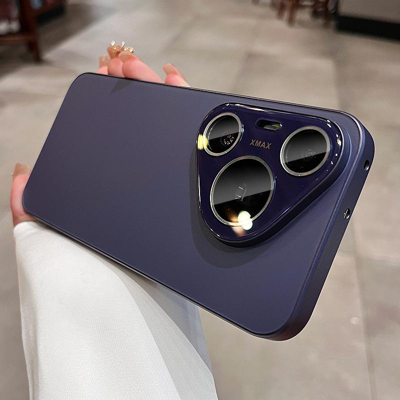 Frosted Texture Suitable for Huawei Pura70 Mobile Phone Case New P70 with Lens Film P80pro Full Inclusive Anti Fall Cover