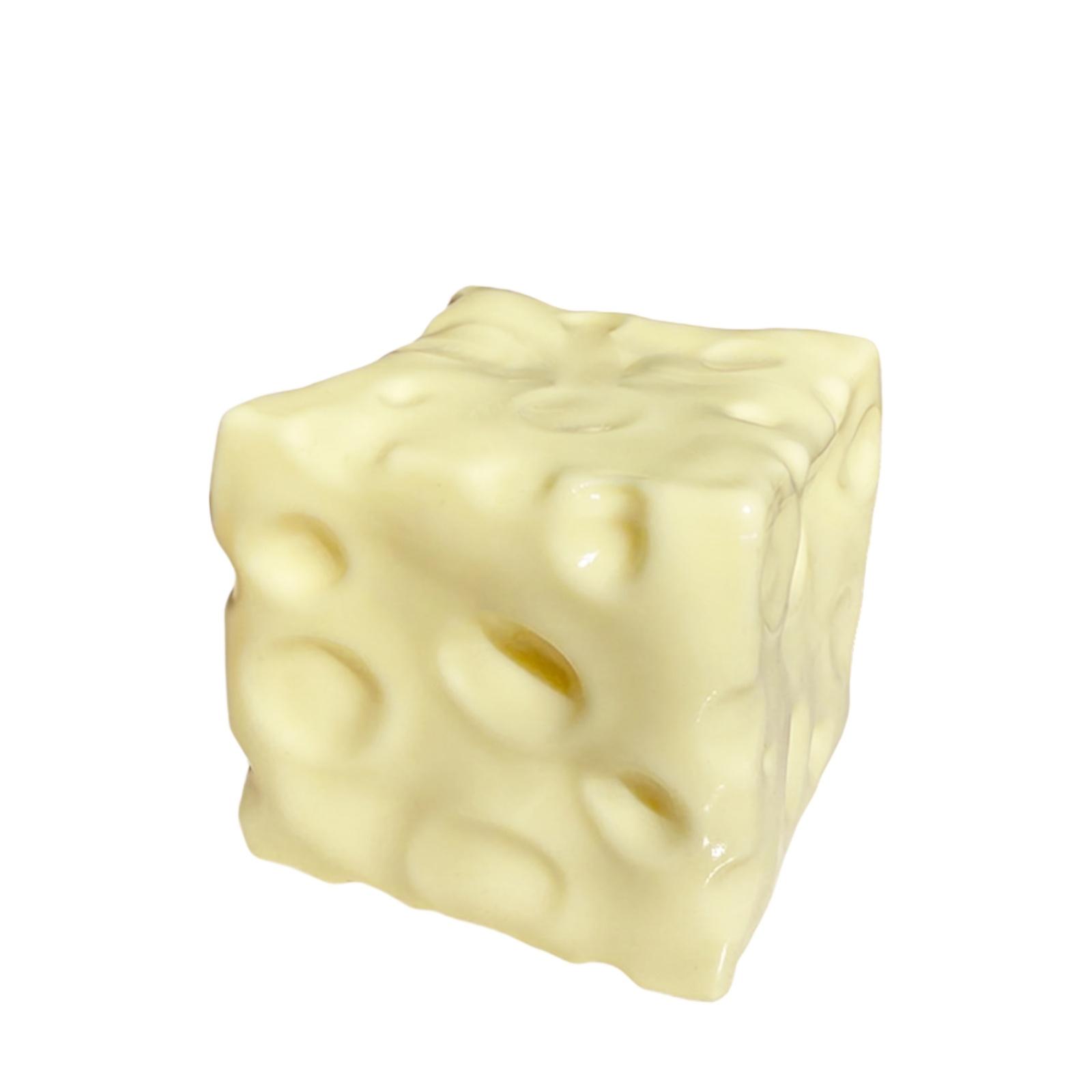 

Cheese Cube Stress Relief Toy Non Rebounding Moldable Sensory Fidget Item for Hand Exercise and Relaxation One Size