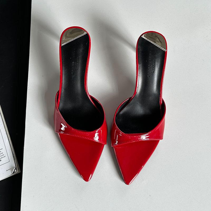 Fashion Female Slip On Footwear Sexy Ladies High Heels Pumps Shoes Summer Spring Fashion Pointed Toe Women Thin Heels Shoes