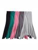 Retro Slimming Elastic Fishtail Skirt with Irregular Hem and Back Slit
