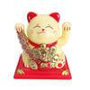 Y Solar Fortune Cat Waving Hand Ornament: Light-Powered Decor for Car, Living Room, or Office Desk
