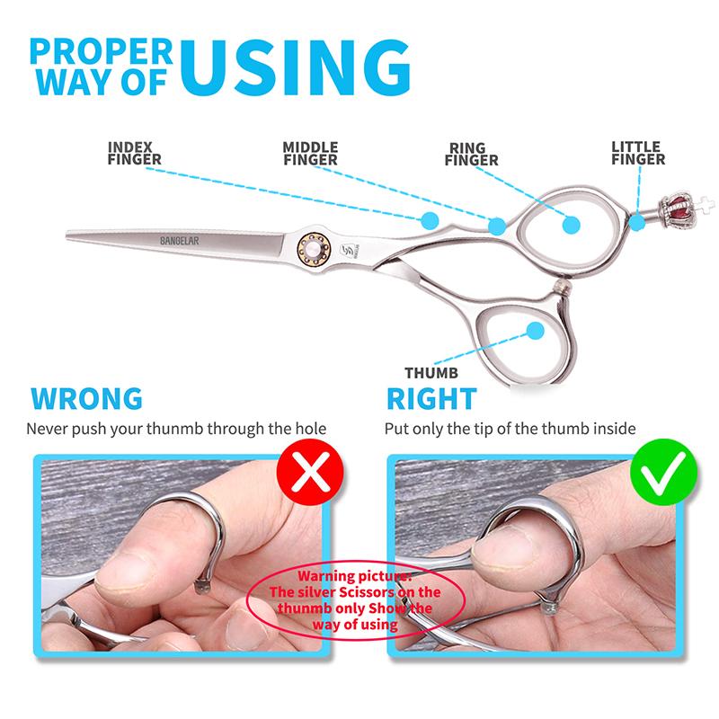 SANGELAR 5.5 Inch 6 Inch Pet Scissors Pup Scissors Tedy Cat Pet Grooming Tools Pet Eyelash Moustache Scissors Trim Face Wool Cutting Scissors