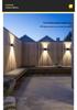 Color-Changing Waterproof Solar Wall Lamp for Gardens and Courtyards
