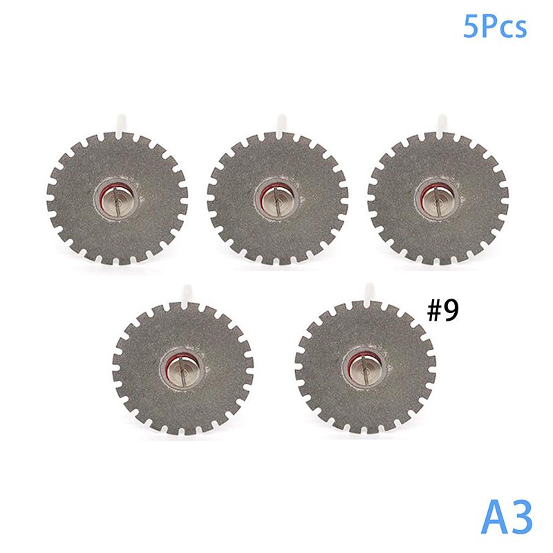 5 Adet Diş Elmas Disk Diskler 220*0.20mm Ultra İnce Çift Taraflı Kumlu Kesme Diski Alet Kalınlığı Diş Aletleri Laboratuvar 9 Boyut