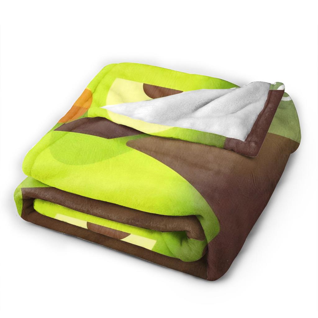 Duolingos Owl Duo Blankets Camping Flannel Throw Blanket For Couch Chair Sofa Bed Warm Soft Custom Quality Bedspread Gift Idea