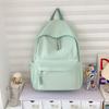 Schoolbag simple solid color schoolbag female Japanese large-capacity backpack junior high school student college student lightweight backpack 