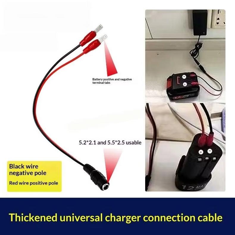 Dual Head Safe Lithium Charger 18V 21V 24V Overload Protection Universal Plug for Electric Screwdriver Batteries