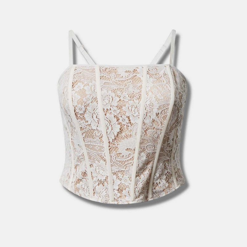 

100.00kg Plus Size Women s Clothing Lace Tube Top Undershirt Inner Dopamine Fishbone Camisole Summer French Sweet and Spicy Beige 5 pieces