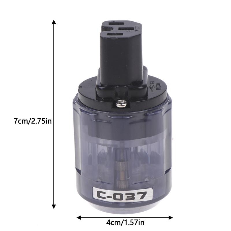 Hifi C-037 P-037E Schuko Europe Eu Power Plug Rhodium Plated Iec Audio Connector Female-Male Matihur Audio
