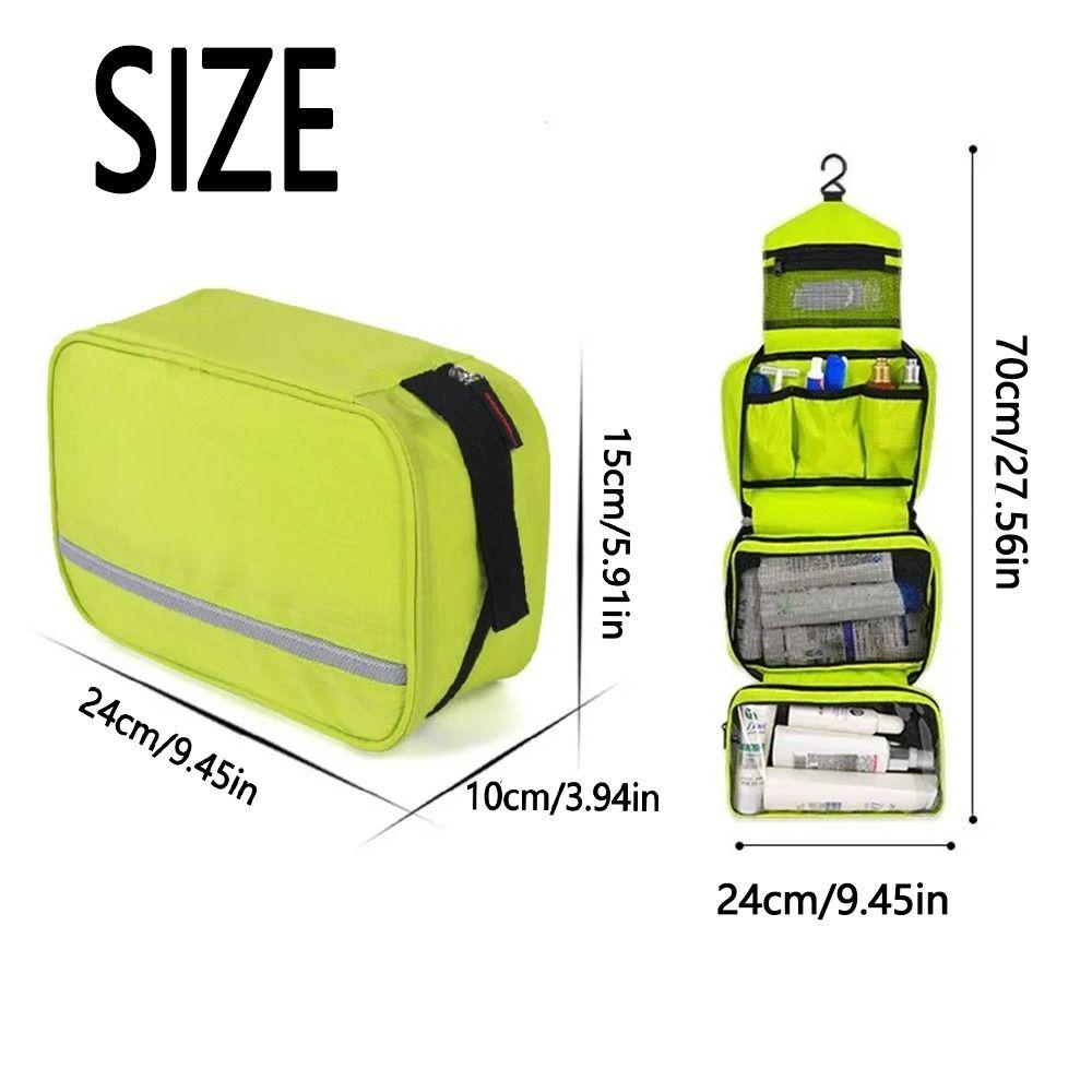 Portable Travel Toiletry Bag Sturdy Hanging Hook Cosmetic Bag Wash Organizer Kit  Business Trips