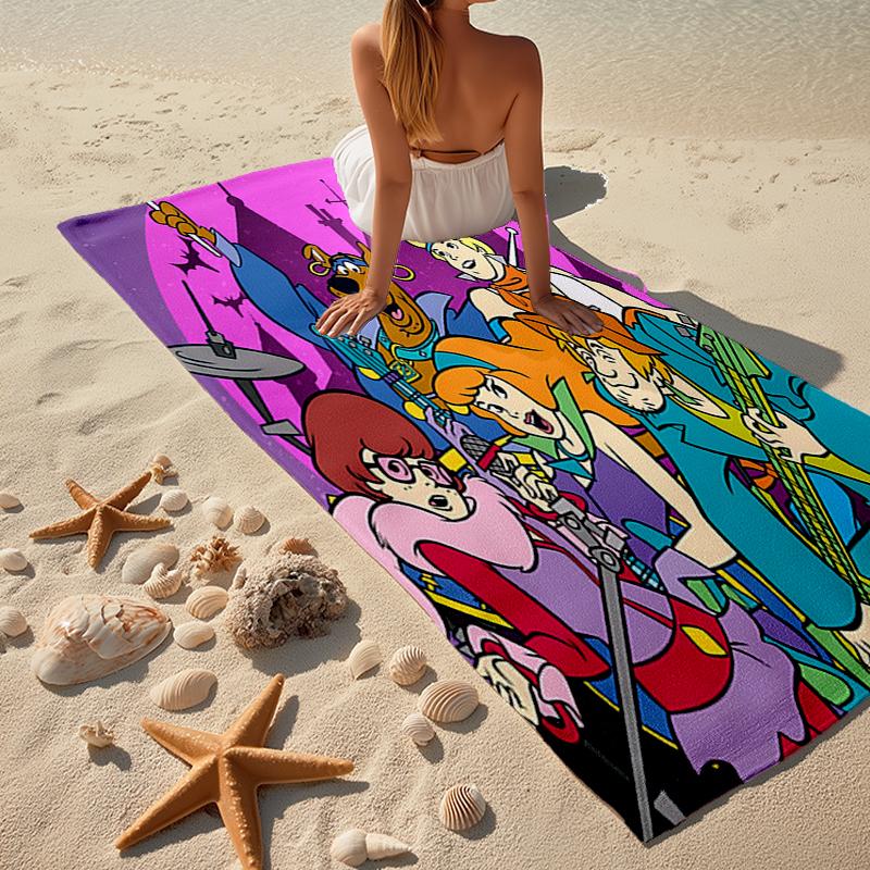 Ultra-Soft Beach Towel with Scooby-Doo Theme,Ideal for Pool - Camping, Diving - Perfect Travel Essential, Vibrant Beach Towel.