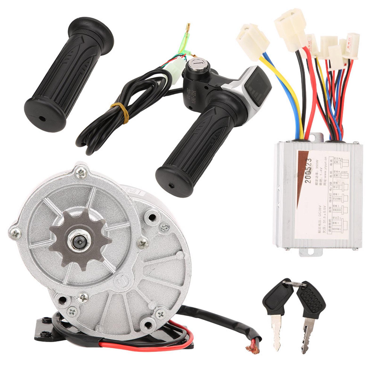 

36V 350W Контроллер щеточного двигателя для электровелосипеда Квадратный экран Количество электроэнергии с ручкой газа