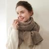 Women's 100% Pure Cashmere Scarf - Warm, Versatile, Solid Color Knit for Autumn & Winter