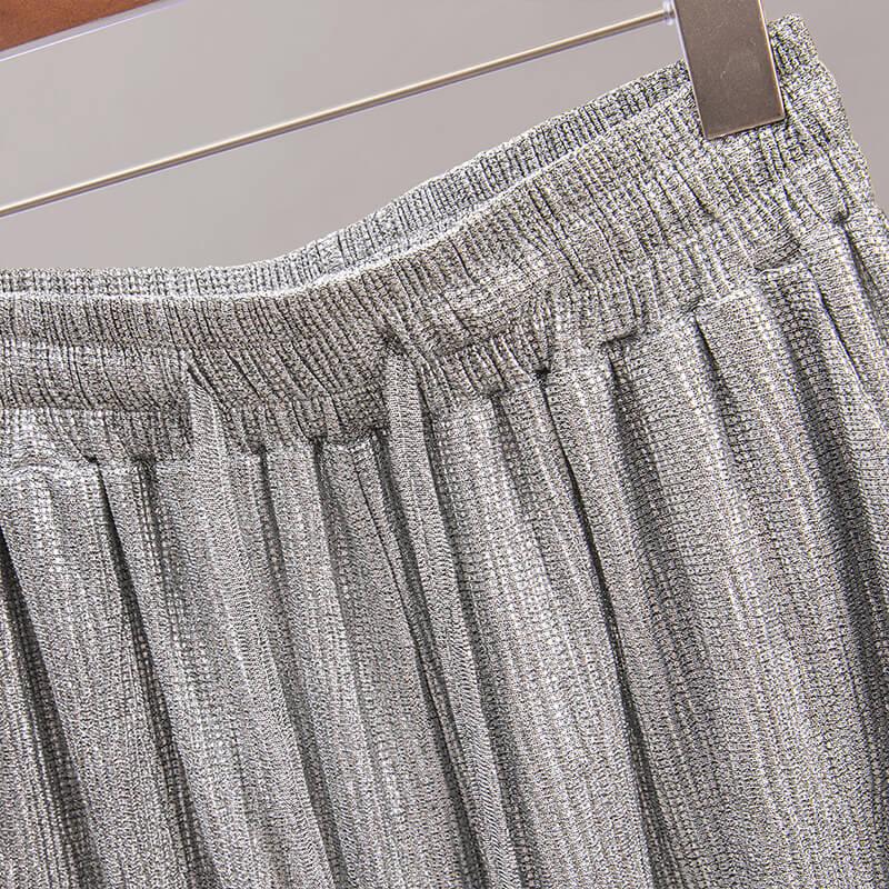 Women's High-Waisted Wide-Leg Drawstring Leisure Pants