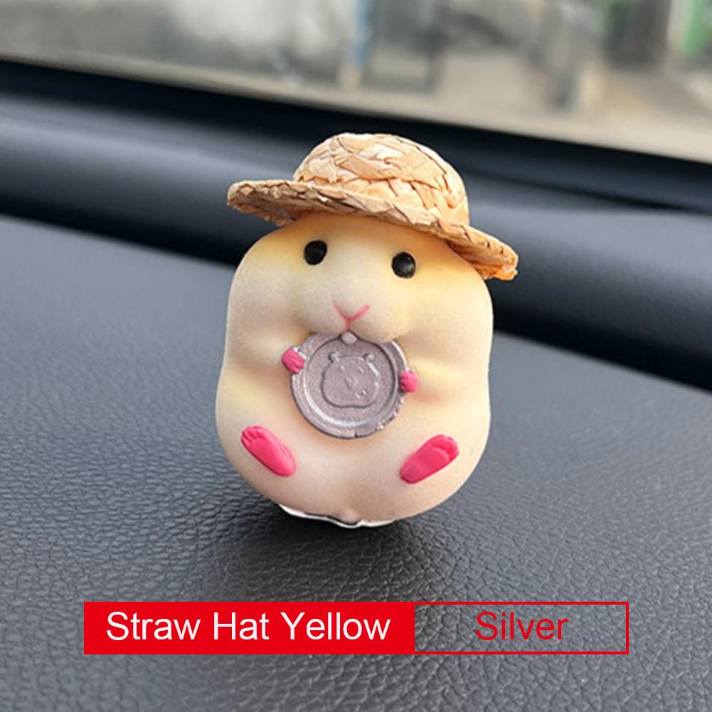 

Универсальное украшение на окно автомобиля, консоль для хомяка, милая кукольная подвеска для салона автомобиля, автомобильные аксессуары, автомобильная приборная панель, классное украшение