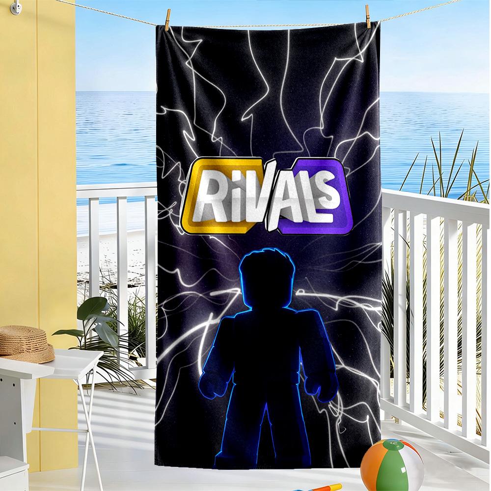 Asciugamano da Spiaggia Roblox Alta Assorbenza & Asciugatura Rapida Confortevole Leggero Adatto per Sport, Viaggi, Nuoto, Yoga, Bagno, Spiaggia E Piscina