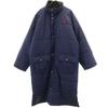 Bench Coat L Navy Cotton Filling Men's Used