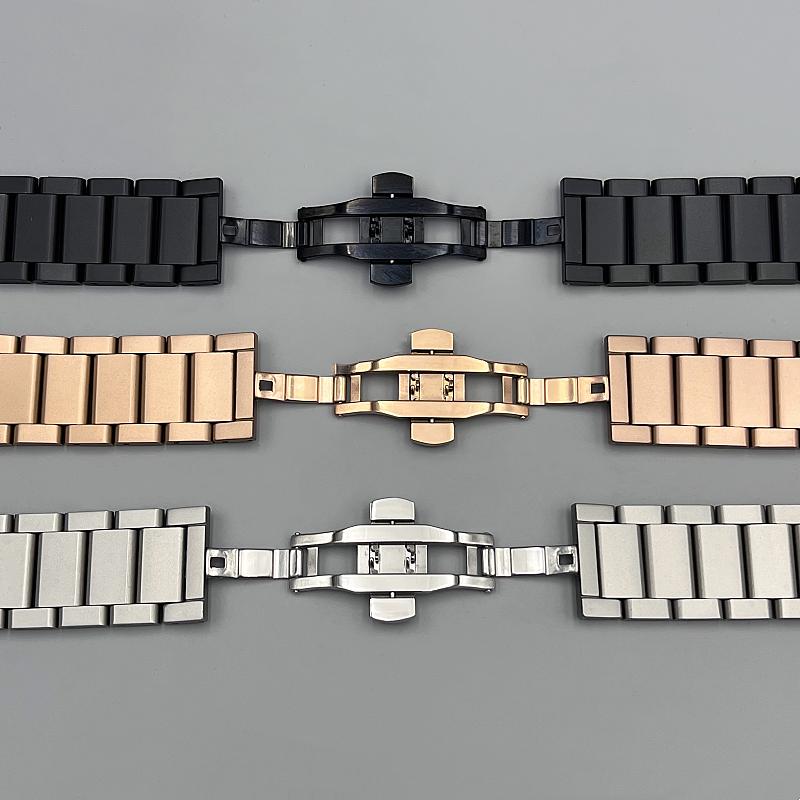 27*19mm Edelstahlarmband Silber für Hublot Uhrenarmband Armband Big Bang Classic Fusion Serie Herren Damen Uhrenarmbänder