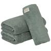Towel Laboratory Mini Bath Dusty Set of Fast JapanTechnology [Volume Rich] #003 Towels, Green, 3, Hotel-Quality, Thick, Fluffy, High-Breathability,