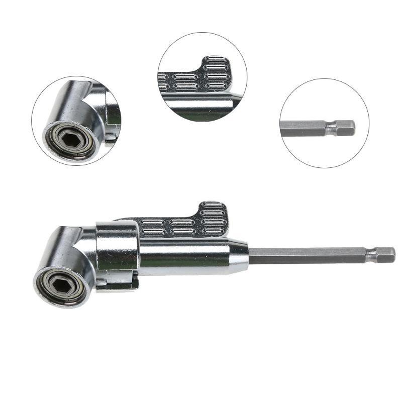 105 Degree 1/4in Driver Hex Screwdriver Bit Holder Power Drill Tool Gadget