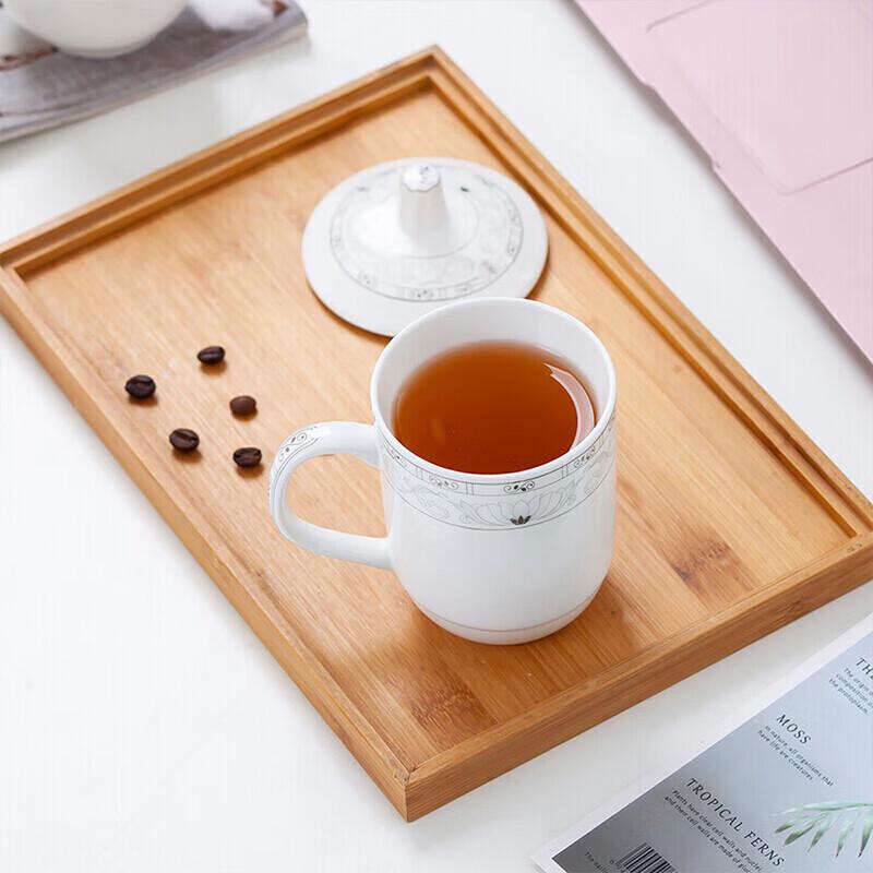 Ceramic Office Conference Cups Set with Lids